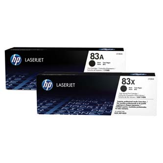 HP 83A CF283AD originální tonerová kazeta, barva dvojbalení černá, výtěžnost cartridge 3000 stran