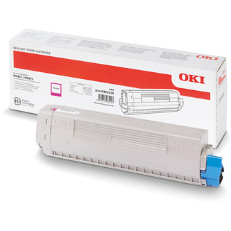 Oki C853 45862838 originální tonerová kazeta, barva purpurová, výtěžnost cartridge 7300 stran