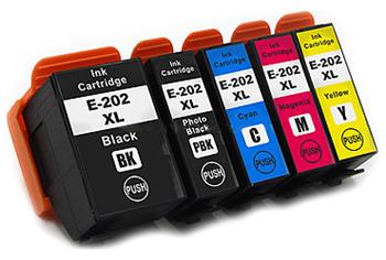 202XL (kiwi) T02G7 azurová, purpurová, žlutá, černá, photo černá kompatibilní inkoustová kazeta s čipem
