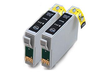 T0892 (opice) T0711H dvojbalení černá kompatibilní inkoustová kazeta s čipem