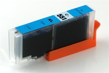 551 XL (CLI-551 XL) 6444B004 azurová kompatibilní cartridge s čipem