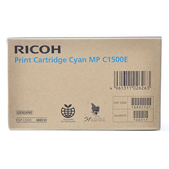 Ricoh 888550 originální inkoustová kazeta, barva azurová, výtěžnost cartridge 3000 stran