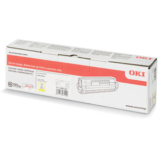 Oki C834 46861305 originální tonerová kazeta, barva žlutá, výtěžnost cartridge 10000 stran