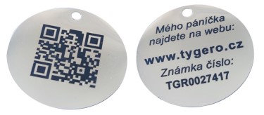 Nerezová známka H4P