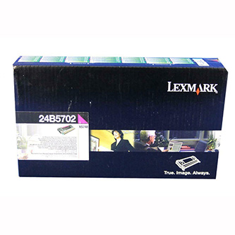 Lexmark 24B5702 originální tonerová kazeta, barva purpurová, výtěžnost cartridge 10000 stran