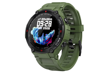 Chytré hodinky v češtině, PW-107, Bluetooth 5.0, elegantní smart watch s krokoměrem, oxymetrem, měřením tepu, tlaku, zelené