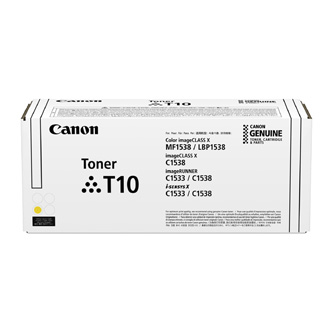 Canon T10 4563C001 originální tonerová kazeta, barva žlutá, výtěžnost cartridge 10000 stran