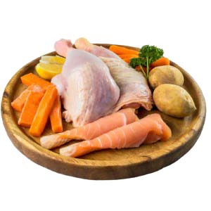 Granule pro psy TYGERO 50 Kuřecí s Krůtím a Lososem - pro stěnata středních plemen - 2kg