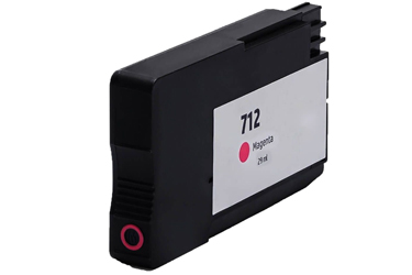 HP 712 3ED68A kompatibilní inkoustová kazeta, barva purpurová, výtěžnost cartridge 800 stran