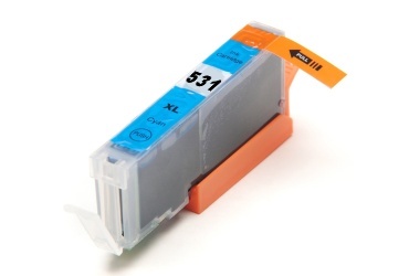 CLI-531C kompatibilní inkoustová kazeta, azurová s čipem