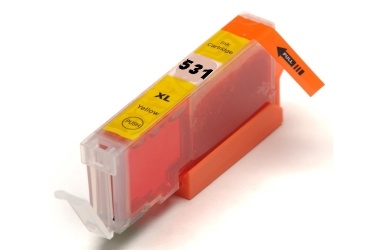 CLI-531Y kompatibilní inkoustová kazeta, žlutá s čipem