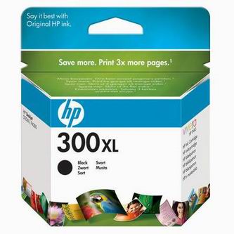 HP 300 XL CC641EE originální inkoustová kazeta, barva černá, výtěžnost cartridge 600 stran