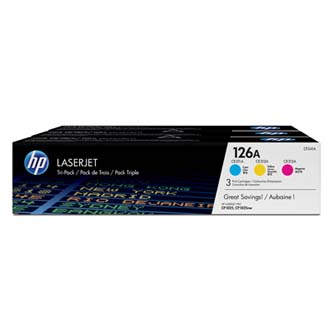 HP 126A CF341A originální tonerová kazeta, barva azurová, purpurová, žlutá, výtěžnost cartridge 1000 stran