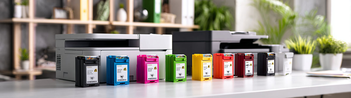 Originální a kompatibilní cartridge HP, Canon