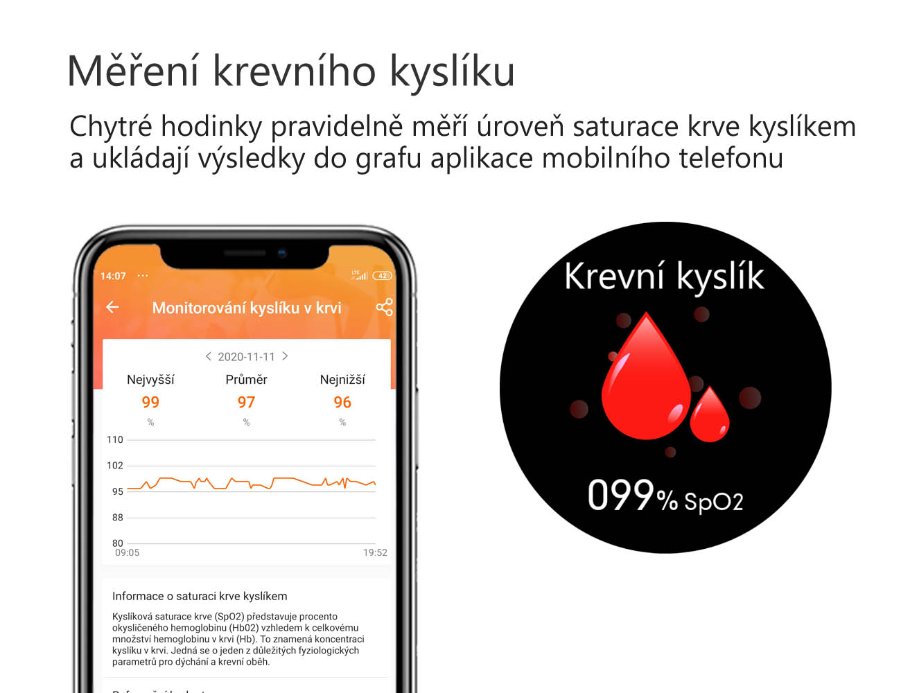Chytré hodinky v češtině, PW-103, Bluetooth 5.0, elegantní smart watch s krokoměrem, oxymetrem, měřením tepu, tlaku, stříbrné s černým páskem