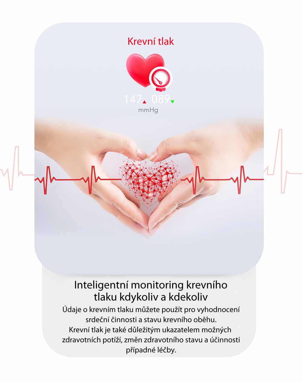 Chytré hodinky v češtině, PW-105, Bluetooth 5.0, elegantní dámské smart watch s krokoměrem, oxymetrem, měřením tepu, tlaku, stříbrné