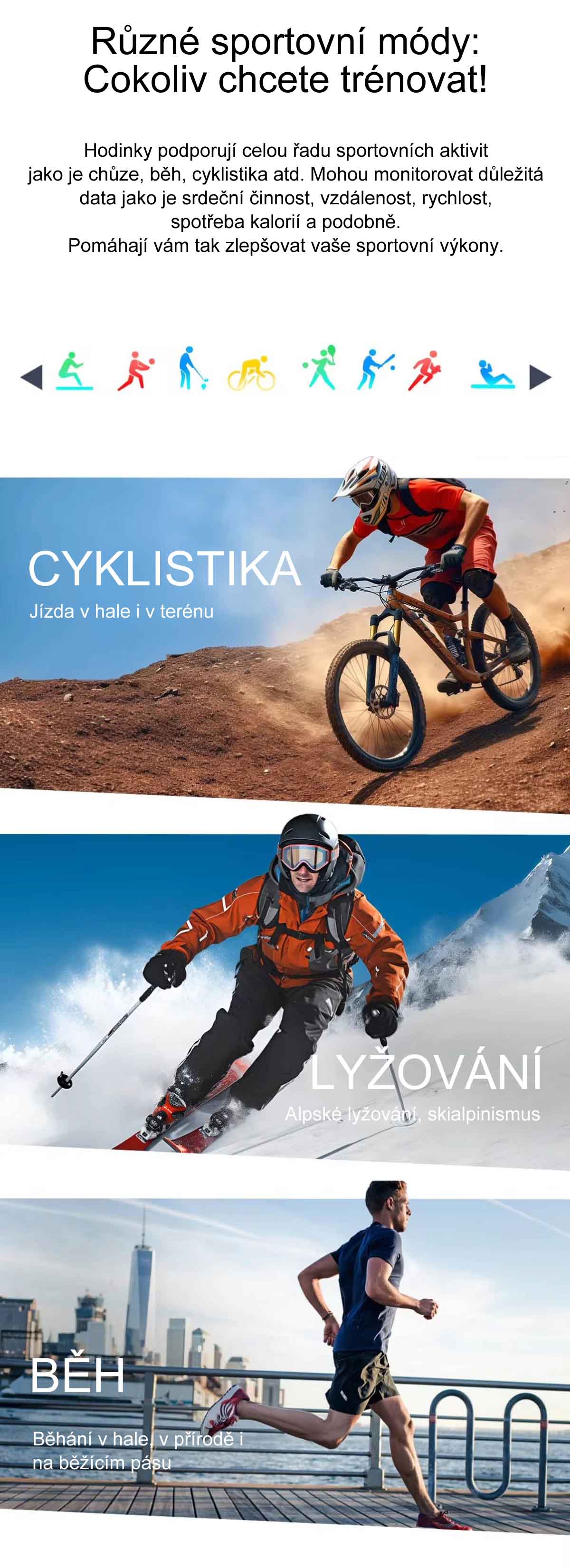 Chytré hodinky s telefonováním Printwell PW-165, LEDsvítilna, AMOLED, měření tepu, tlaku, SpO2, krokoměr, české menu, BT 5.0, černé